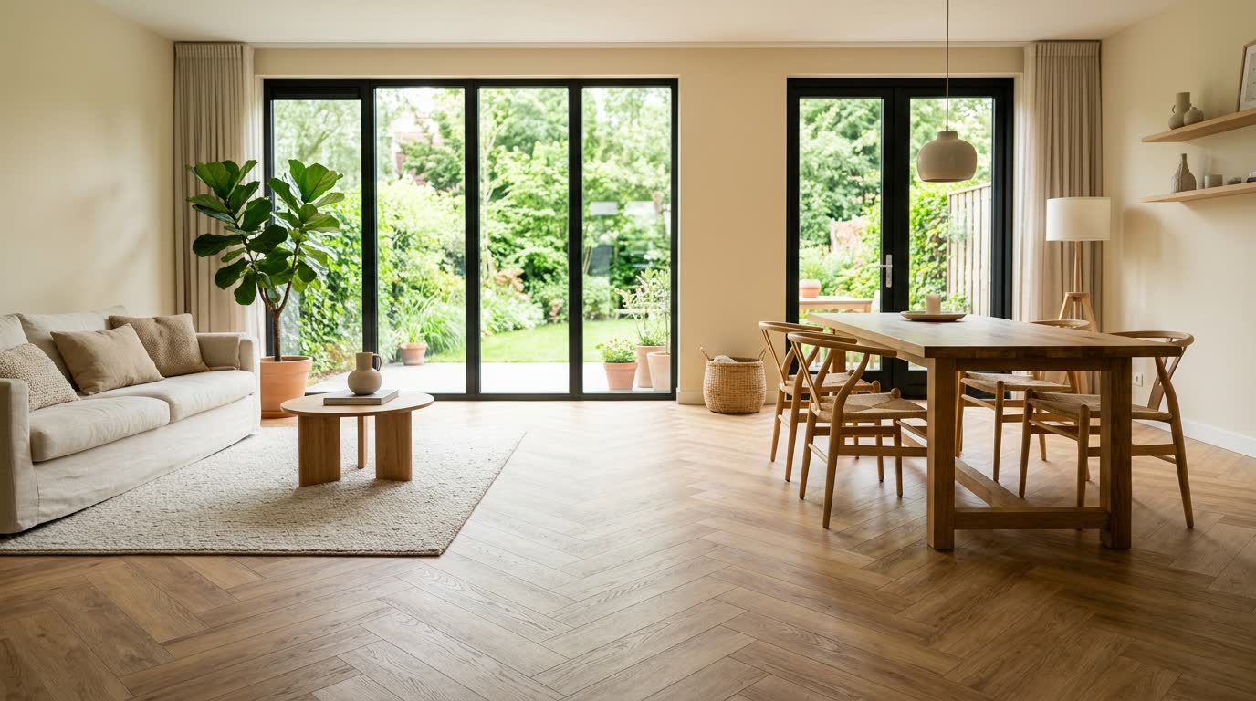 Visgraat PVC, compleet gelegd door Concept Vloeren