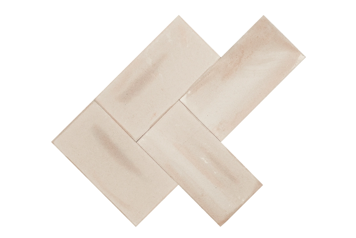 Floer Terracotta Beige Tegel – Visgraat Machinaal — Floer